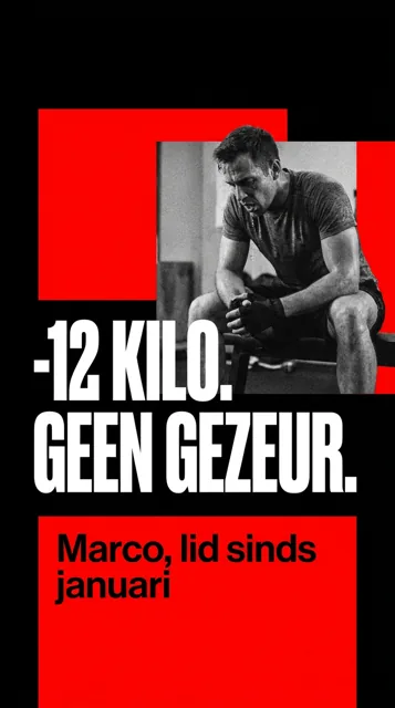Voorbeeld Instagram Story voor Fitness / sportschool: Een resultaat om trots op te zijn
