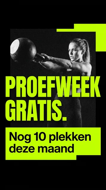 Voorbeeld Instagram Story voor Fitness / sportschool: Proefweek gratis