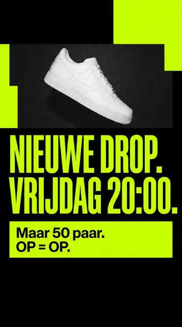 Voorbeeld Instagram Story voor Webshop: Back in stock