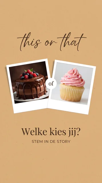 Voorbeeld Instagram Story voor Bakkerij: Welke kies jij?