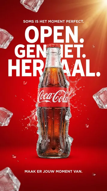 Voorbeeld Instagram Story voor Brands: Open. Geniet. Herhaal.