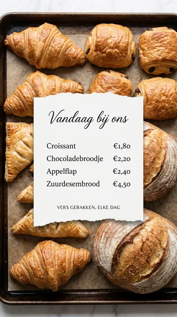 Voorbeeld Instagram Story voor Bakkerij: Taart van de week