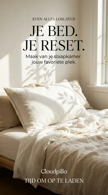 Voorbeeld Instagram Story voor Brands: Je bed. Je reset.
